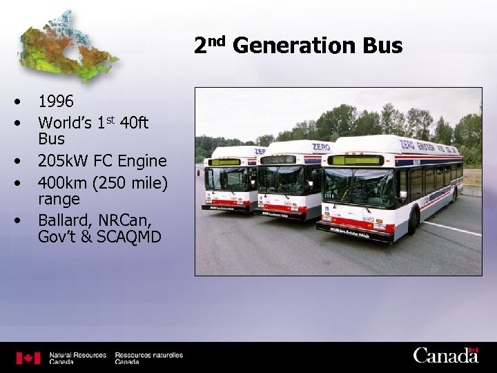 2 nd Generation Bus • • • 1996 World’s 1 st 40 ft Bus