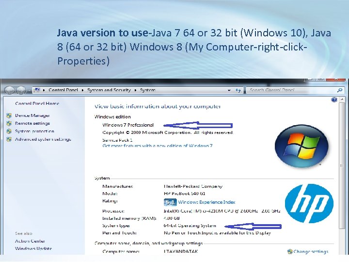 Java version to use-Java 7 64 or 32 bit (Windows 10), Java 8 (64