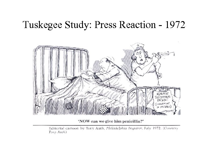 Tuskegee Study: Press Reaction - 1972 