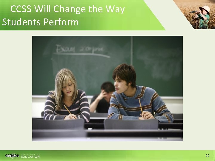 CCSS Will Change the Way Students Perform 22 