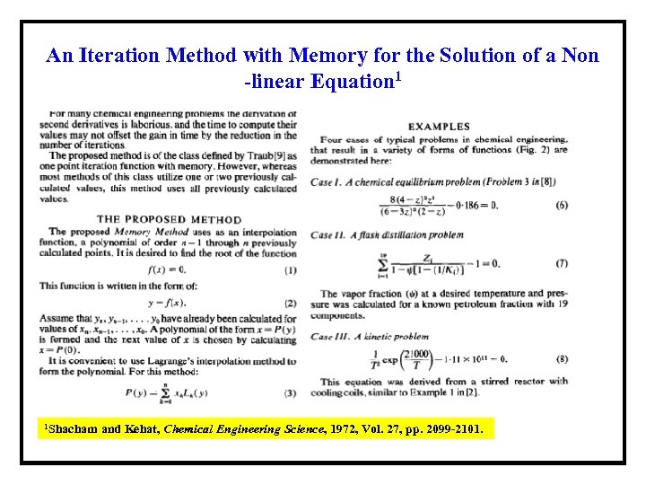 problem solving chemical engineering numerical methods