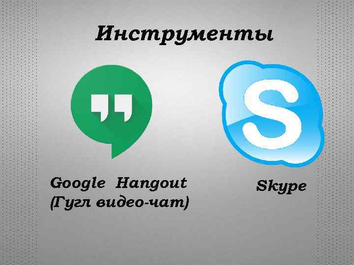 Инструменты Google Hangout (Гугл видео-чат) Skype 