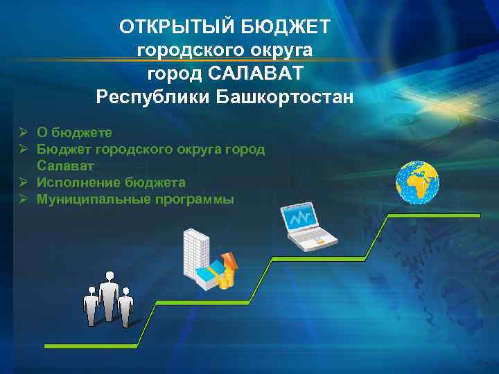 ОТКРЫТЫЙ БЮДЖЕТ городского округа город САЛАВАТ Республики Башкортостан Ø О бюджете Ø Бюджет городского