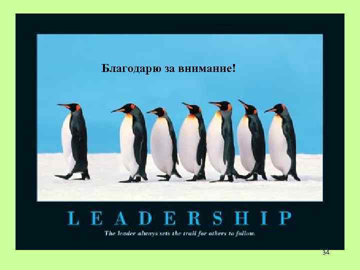 Благодарю за внимание! 34 