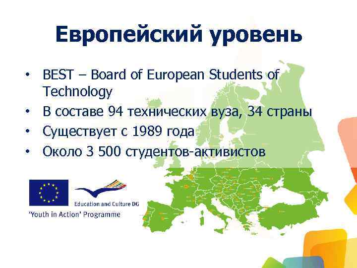 Показатели европейской россии. Европейский уровень. Технический уровень Европы. Board of European students of Technology.
