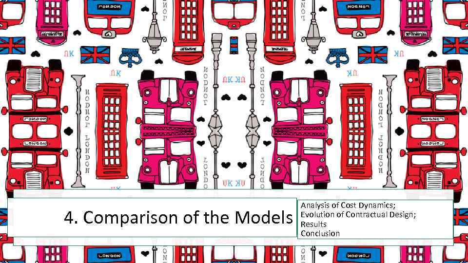 4. Comparison of the Models Analysis of Cost Dynamics; Evolution of Contractual Design; Results