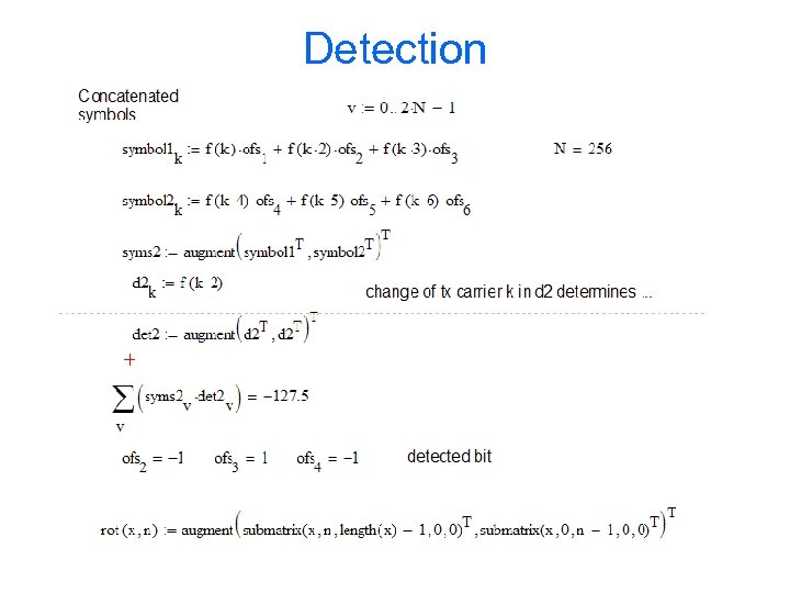 Detection 
