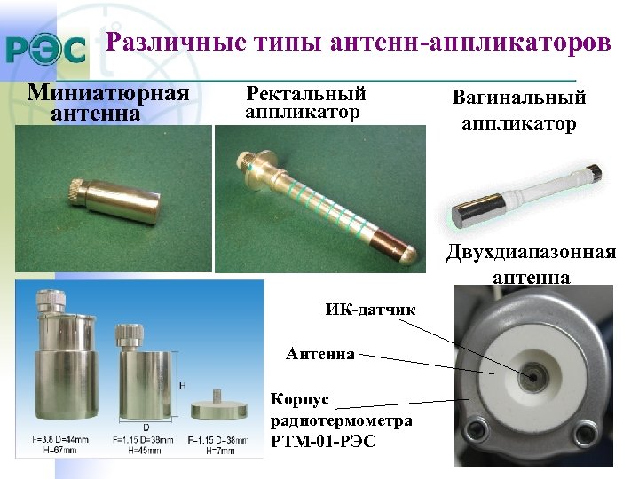 Различные типы антенн-аппликаторов Миниатюрная Ректальный аппликатор антенна Вагинальный аппликатор Двухдиапазонная антенна ИК-датчик Антенна Корпус