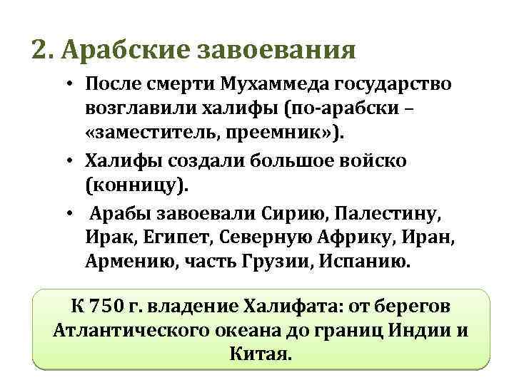 Арабы 6 класс