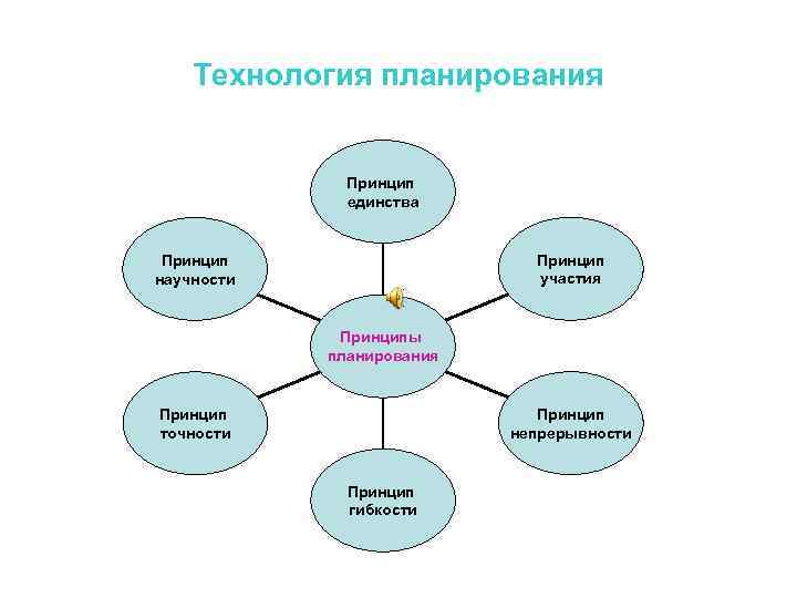 Технология планирования Принцип единства Принцип участия Принцип научности Принципы планирования Принцип непрерывности Принцип точности