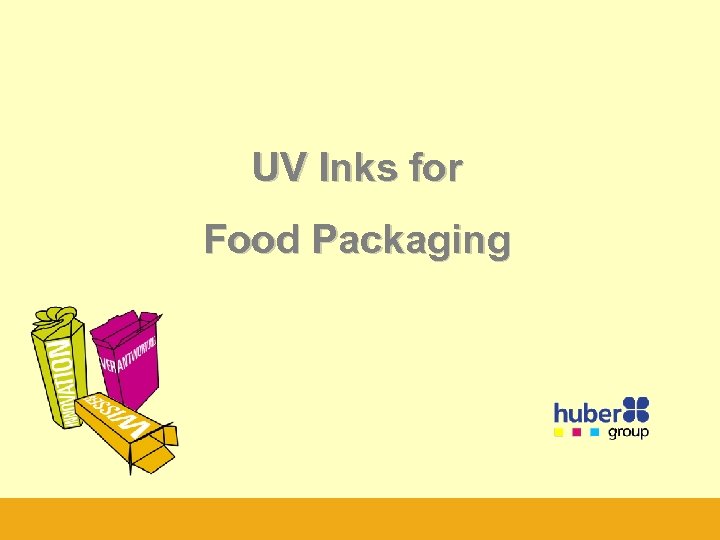 UV Inks for Food Packaging 