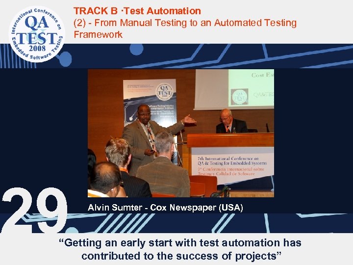 TRACK B ·Test Automation (2) - From Manual Testing to an Automated Testing Framework