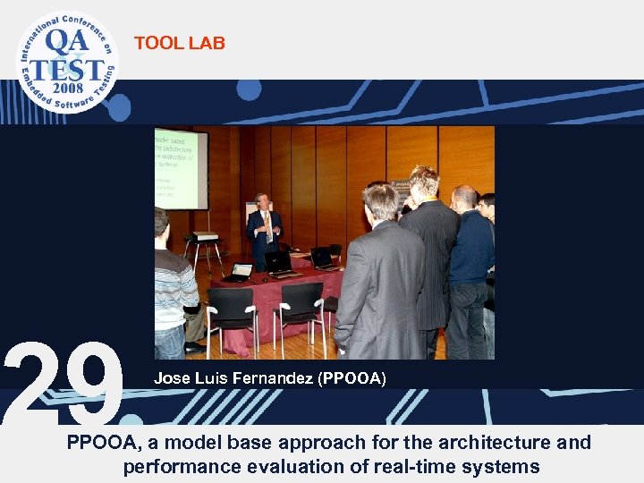 TOOL LAB 29 Jose Luis Fernandez (PPOOA) PPOOA, a model base approach for the