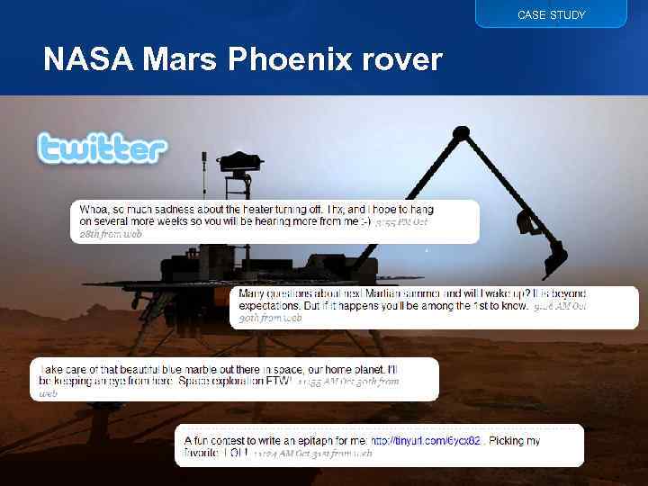 CASE STUDY NASA Mars Phoenix rover 