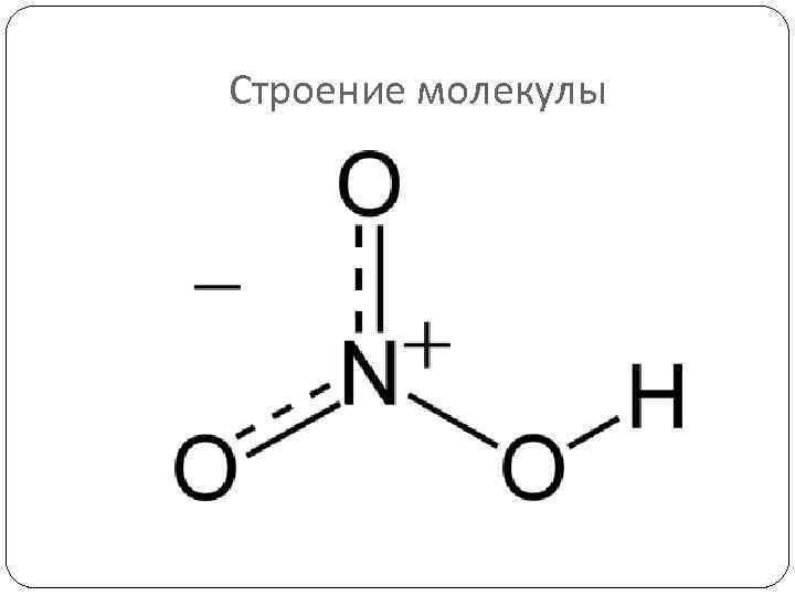 Строение молекулы 