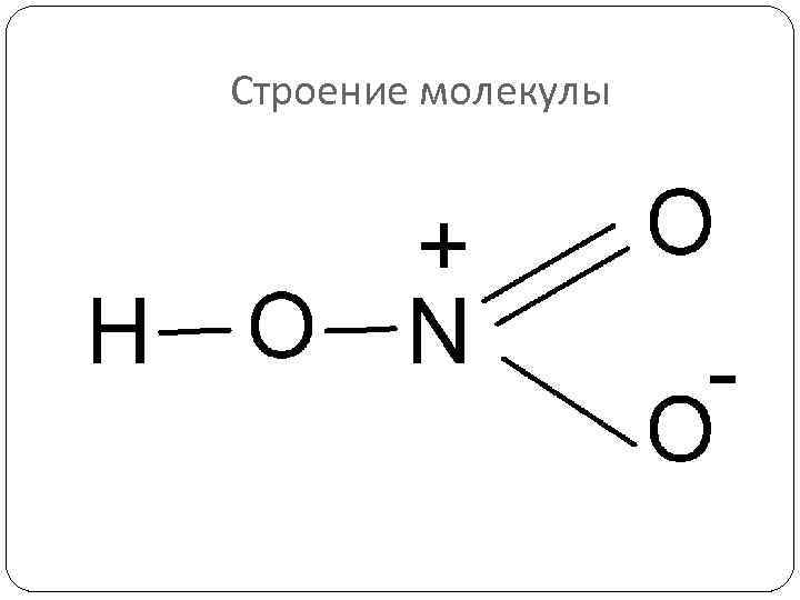 Строение молекулы 