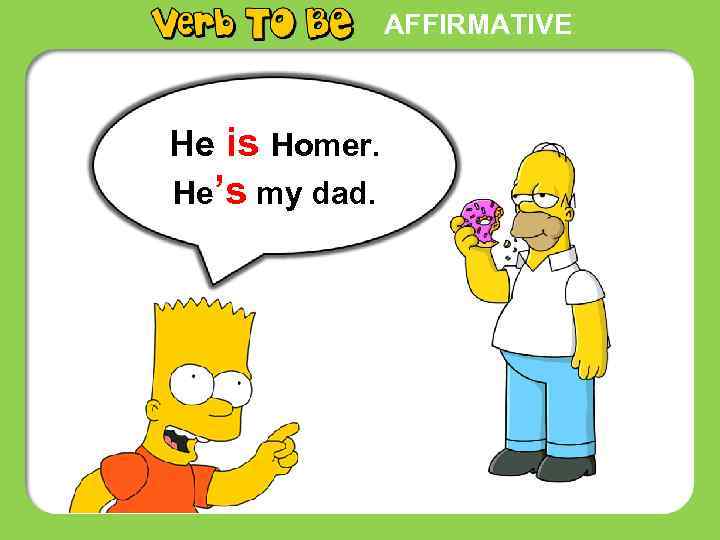 AFFIRMATIVE He is Homer. He’s my dad. 