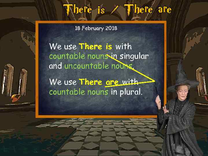 18 February 2018 We use There is with countable nouns in singular and uncountable