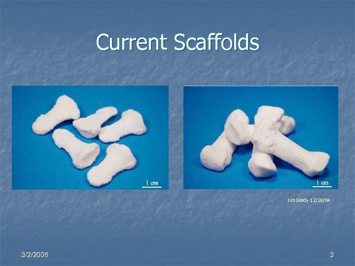 Current Scaffolds Jim Serdy 12/28/04 3/2/2006 3 