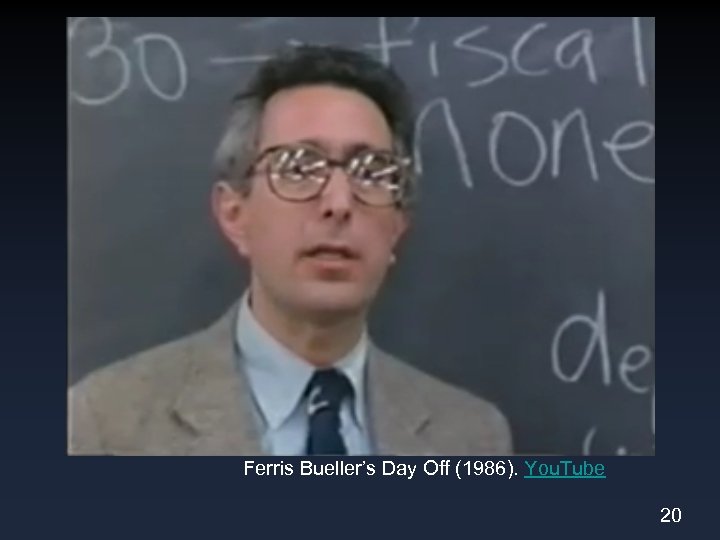 Ferris Bueller’s Day Off (1986). You. Tube 20 