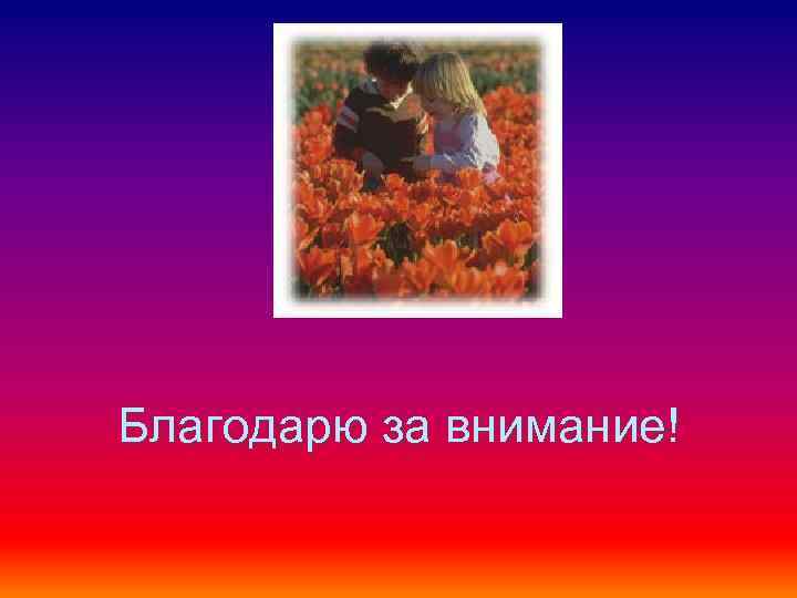 Благодарю за внимание! 