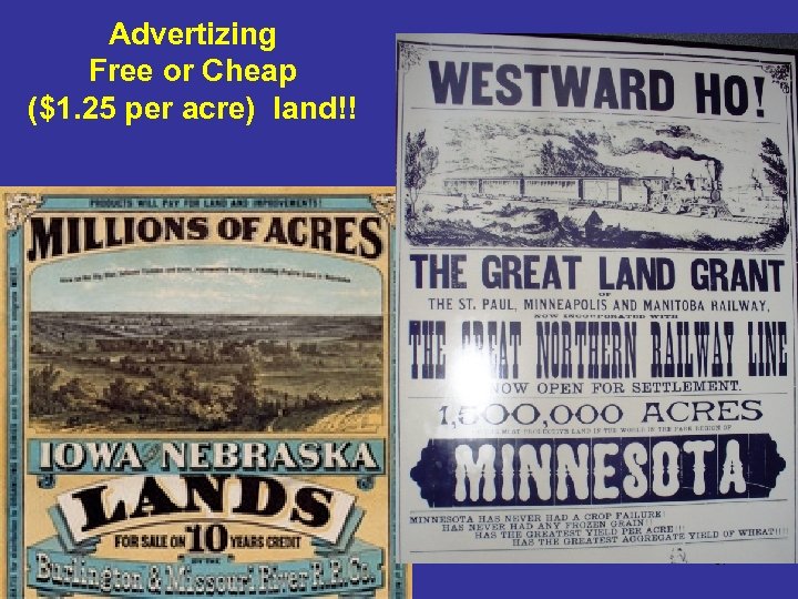 Advertizing Free or Cheap ($1. 25 per acre) land!! 67 