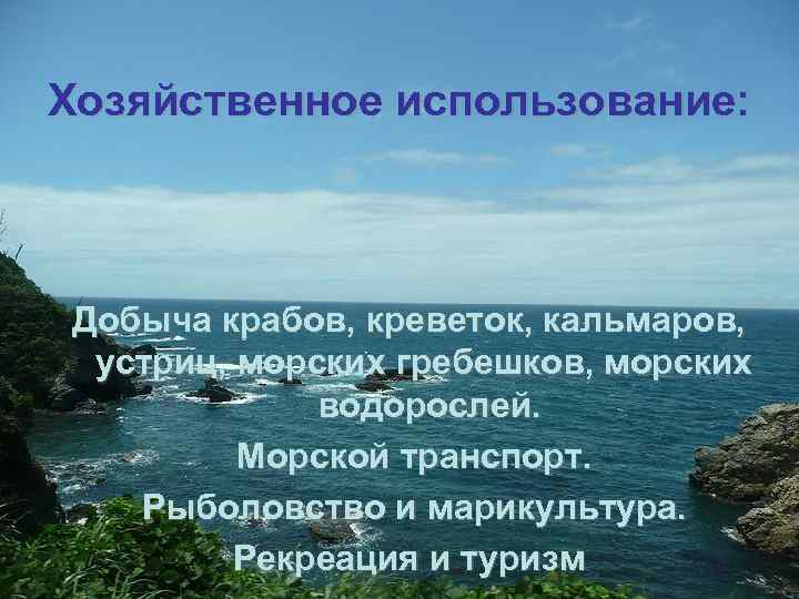 Использование моря. Японское море хозяйственная деятельность. Хозяйственное использование японского моря. Японское море использование человеком. Хозяйственная деятельность японского моря моря моря.