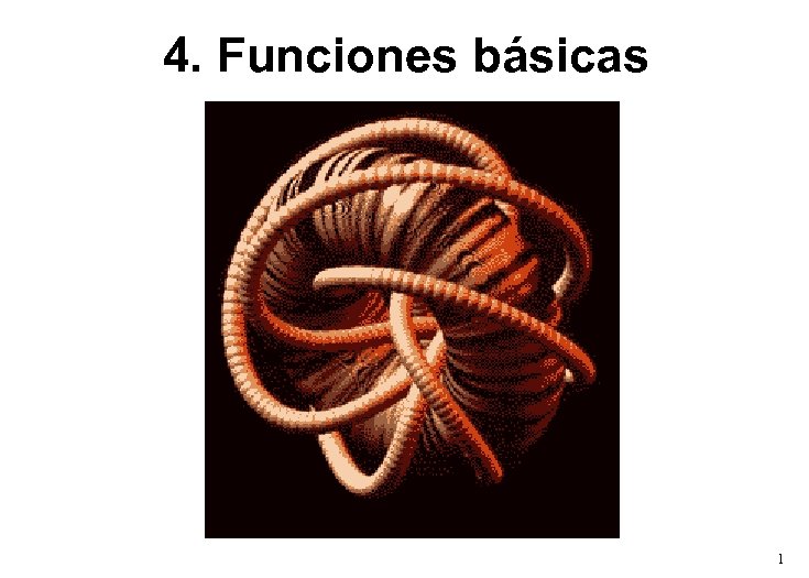 4. Funciones básicas 1 