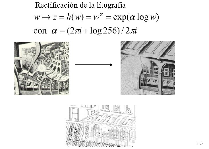 Rectificación de la litografía 137 