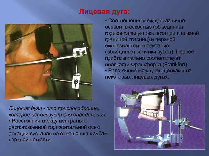 Лицевая дуга презентация