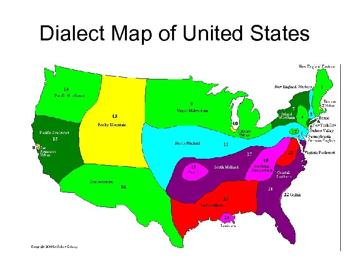 Dialect Map of United States 