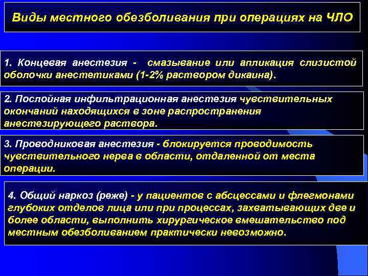 Что такое местная анестезия при операции. Виды местной анестезии в ЧЛО.