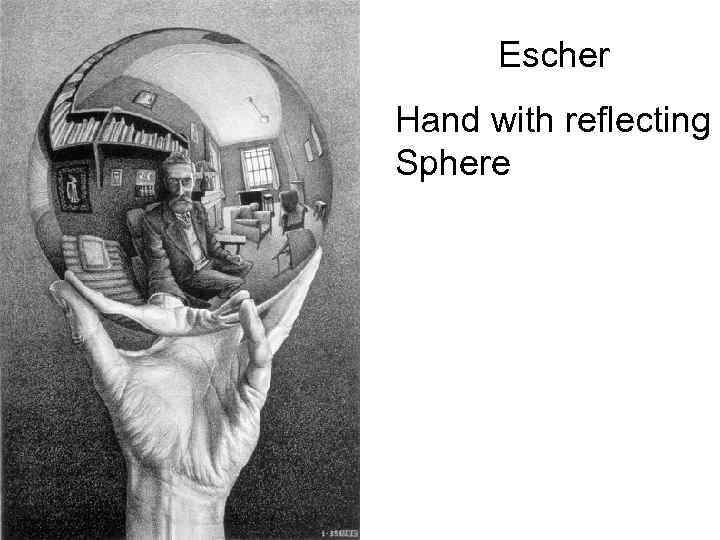 Escher Hand with reflecting Sphere 