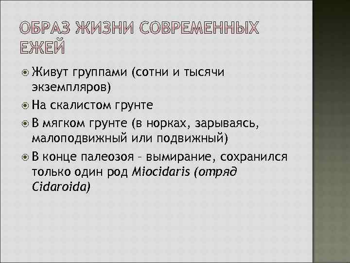  Живут группами (сотни и тысячи экземпляров) На скалистом грунте В мягком грунте (в
