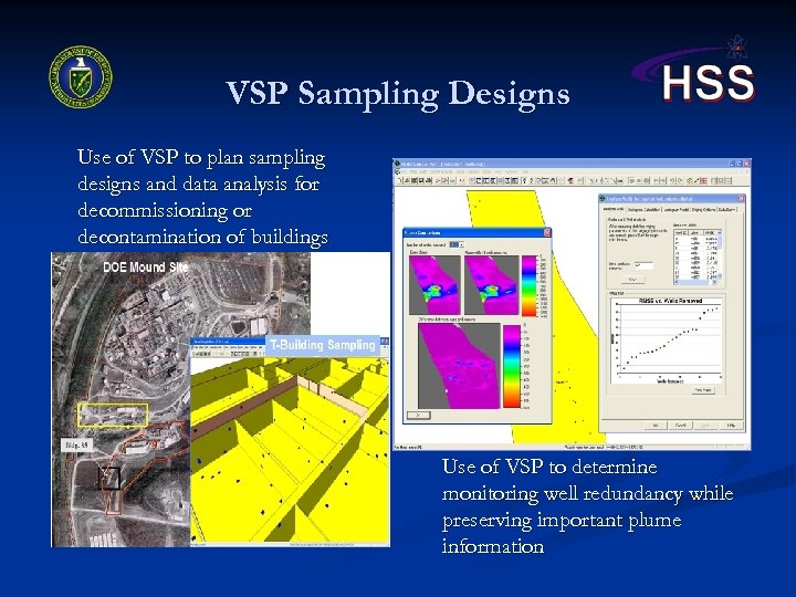 VSP Sampling Designs Use of VSP to plan sampling designs and data analysis for