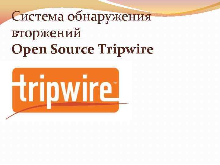 Система обнаружения вторжений Open Source Tripwire 