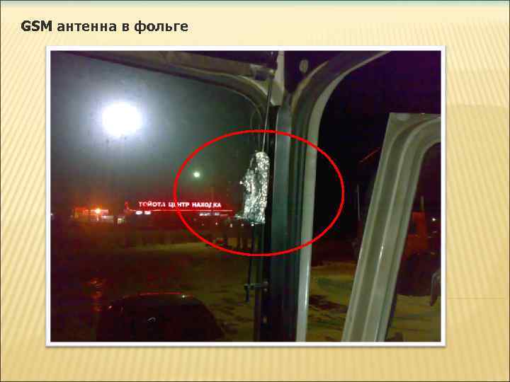 GSM антенна в фольге 