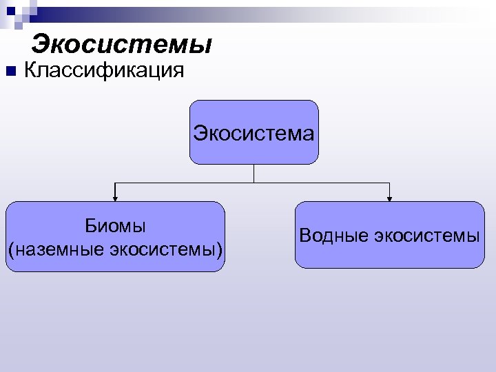 Классификация биомов схема