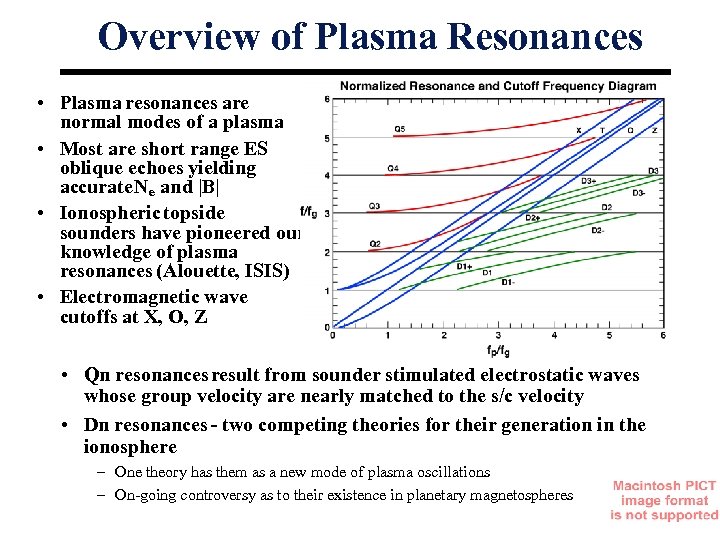 Overview of Plasma Resonances • Plasma resonances are normal modes of a plasma •