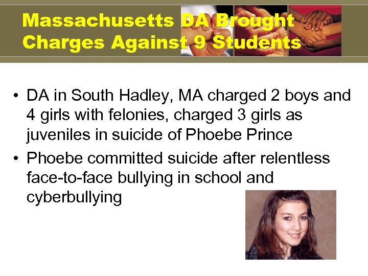 Massachusetts DA Brought Charges Against 9 Students • DA in South Hadley, MA charged