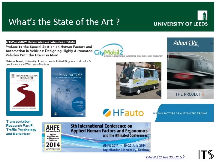What’s the State of the Art ? www. its. leeds. ac. uk 