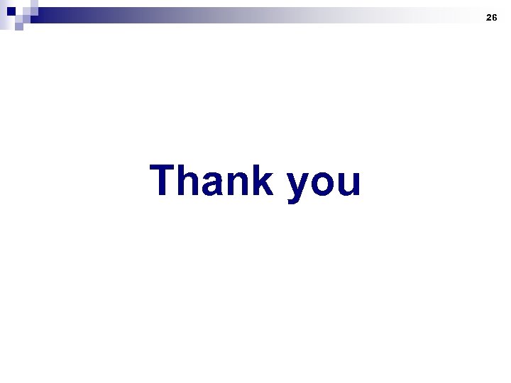 26 Thank you 