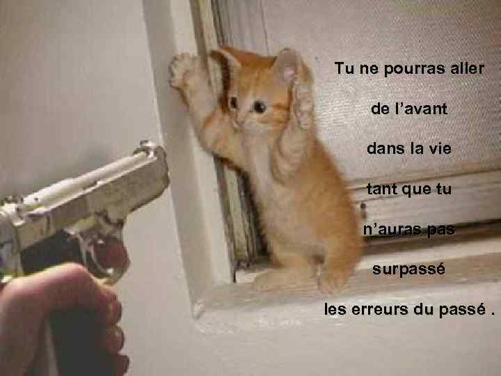 Tu ne pourras aller de l’avant dans la vie tant que tu n’auras pas