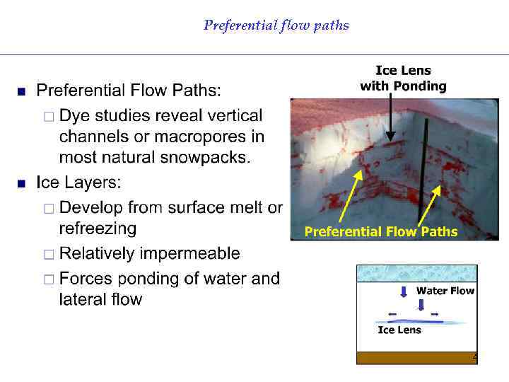 Preferential flow paths 4 