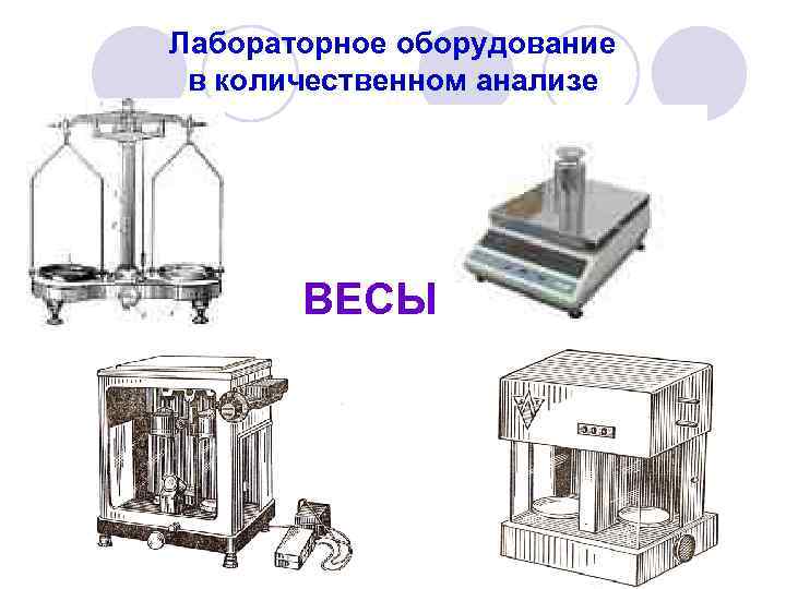 Лабораторное оборудование в количественном анализе ВЕСЫ 