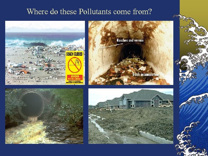 Where do these Pollutants come from? 