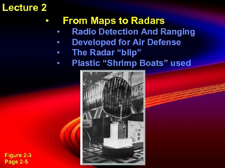 Lecture 2 • From Maps to Radars • • Figure 2 -3 Page 2