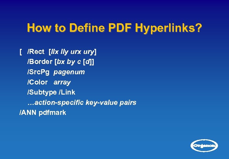 How to Define PDF Hyperlinks? [ /Rect [llx lly urx ury] /Border [bx by