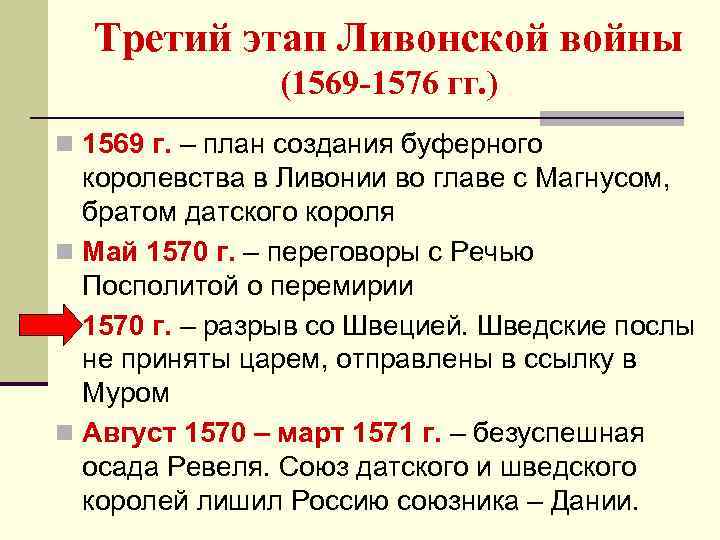 Представьте характеристику ливонской войны по плану 7 класс