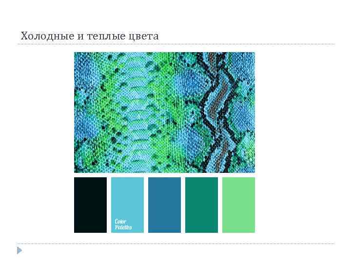 Холодные и теплые цвета 